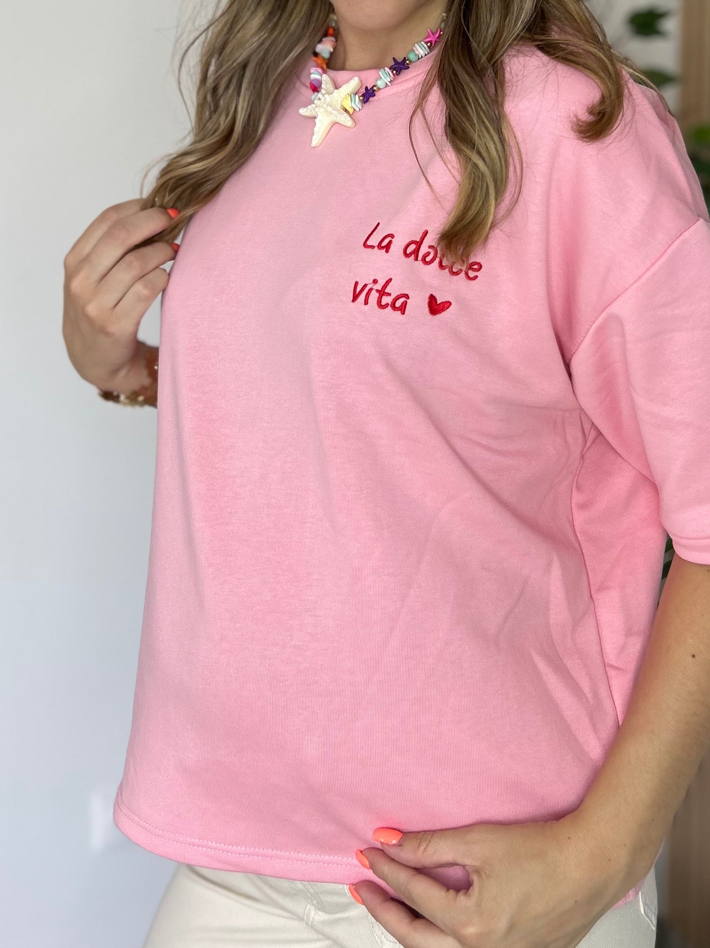 T-SHIRT DOLCE VITA ROSE