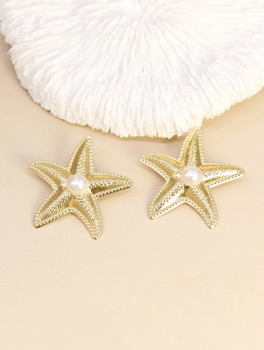 BOUCLES D'OREILLES ETOILE DE MER