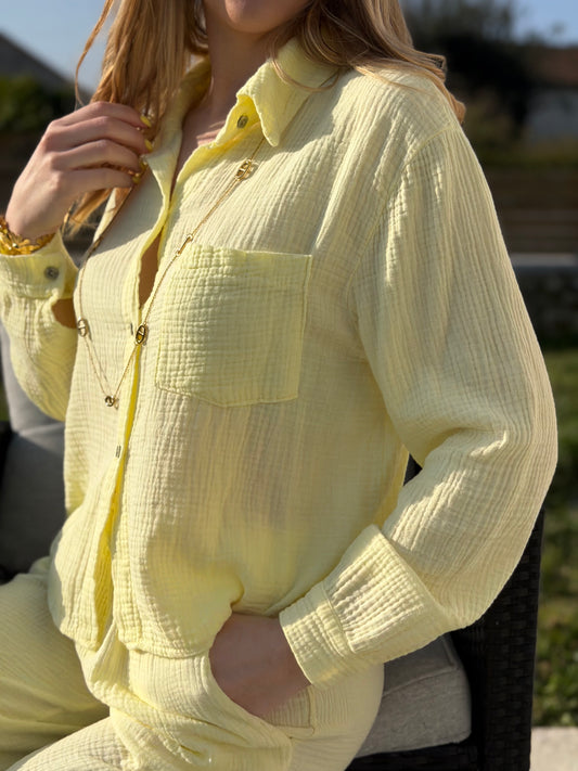 CHEMISE MIA JAUNE