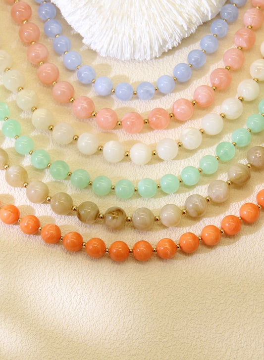 COLLIER PERLE RESINE