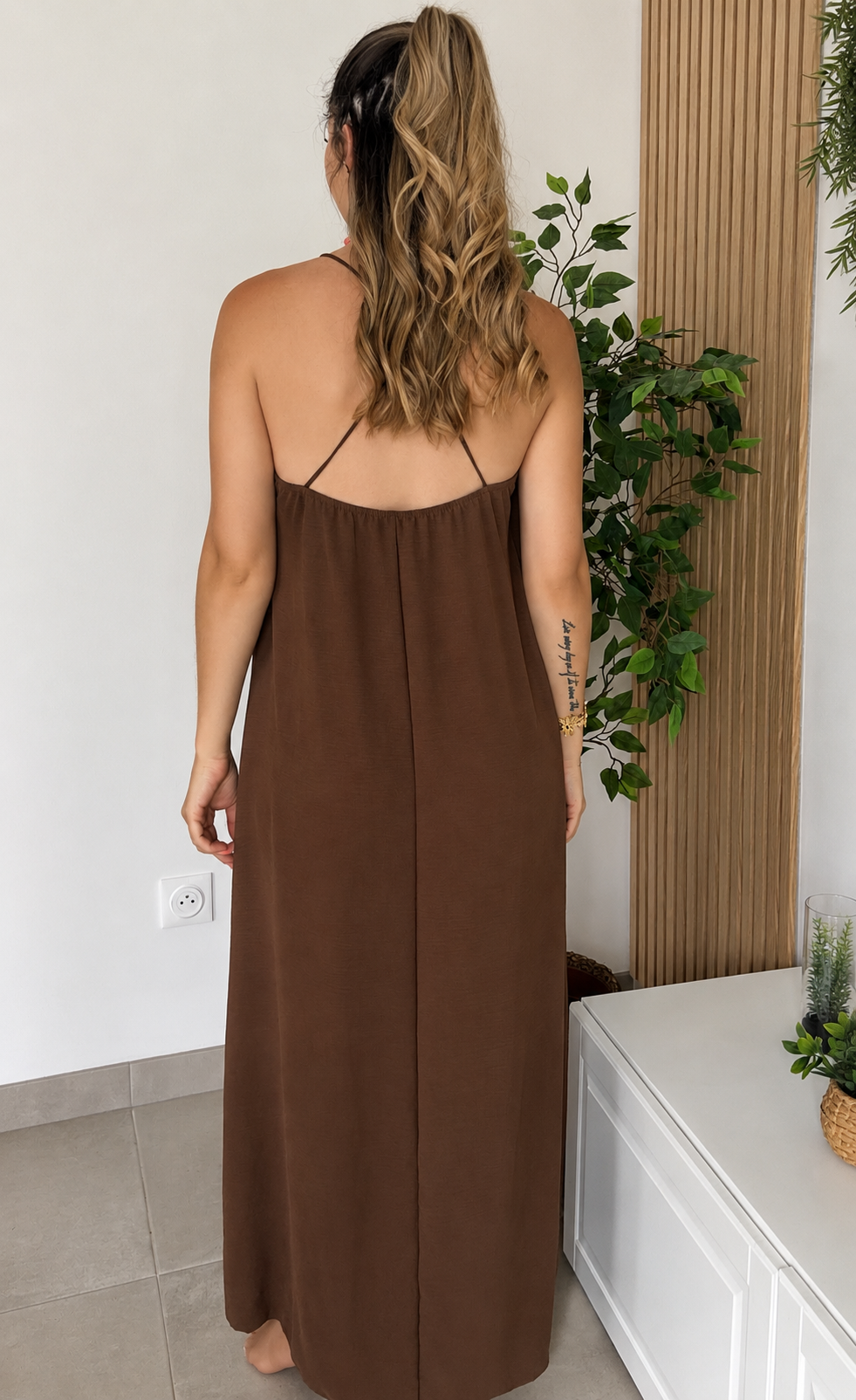 ROBE LEYA CHOCOLAT