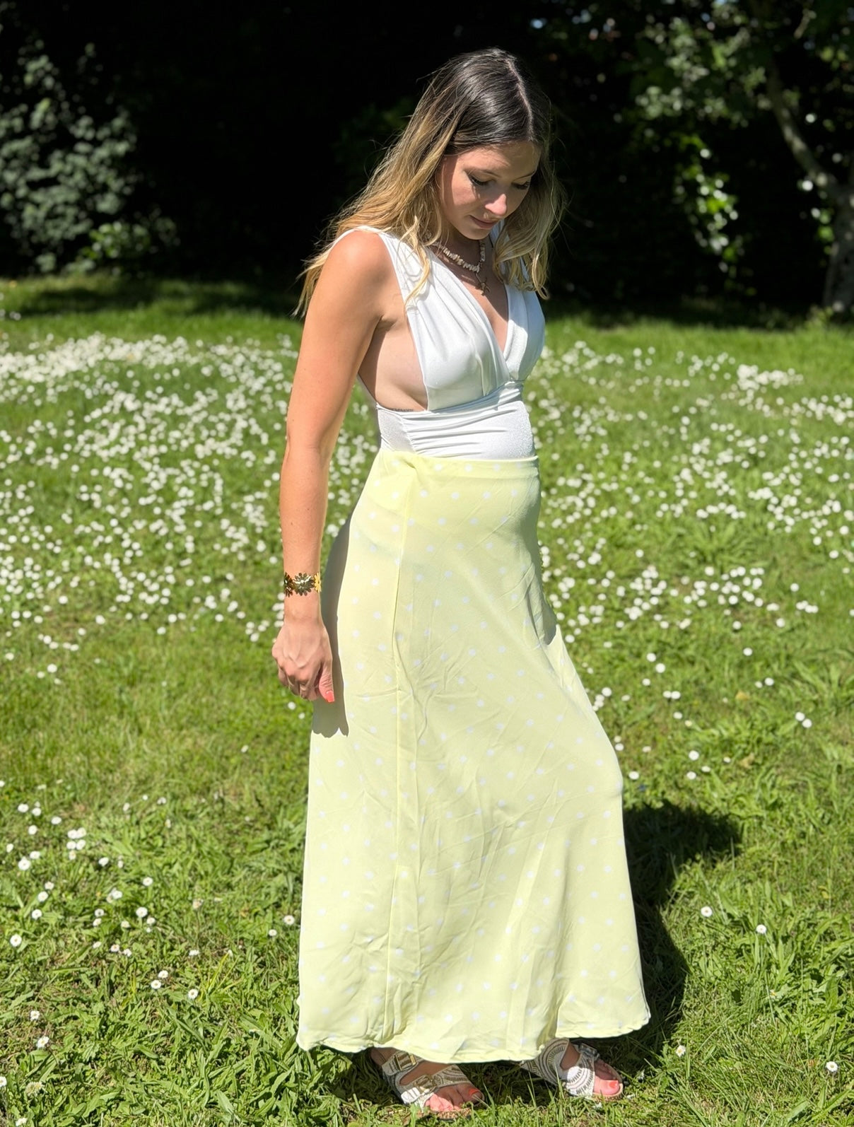 JUPE POIS JAUNE